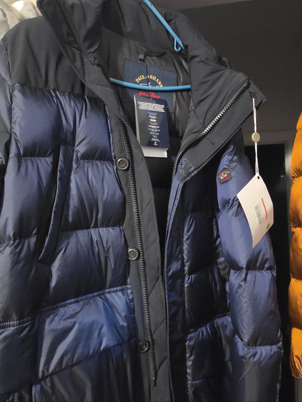 Paul & Shark Navy and Black Quilted Puffer Jacket